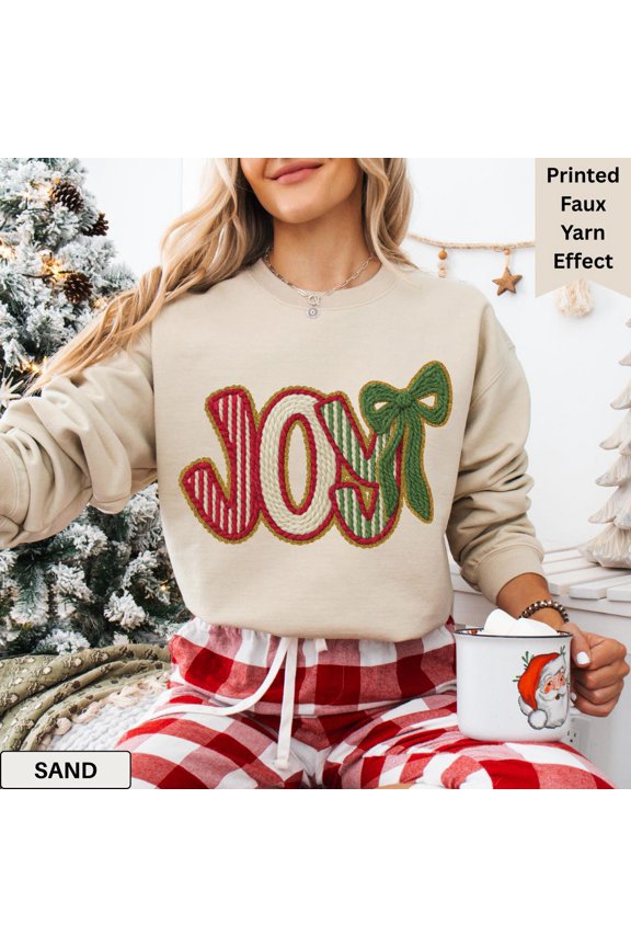 Joy Winter Sweatshirt Women, Retro Sweater, Festive Cozy Winter Crewneck, Cute Winter Outfit, Joy Sweatshirt, Her All Size S-5XL