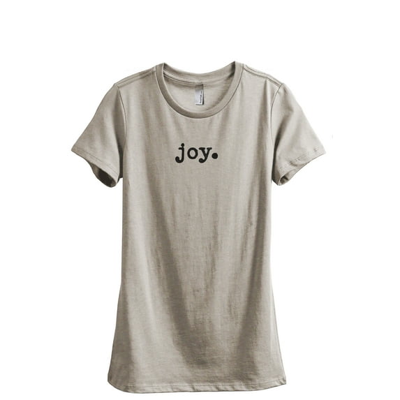 Joy Women's Fashion Relaxed T-Shirt Tee Heather Tan Small