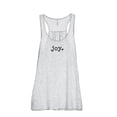 thumbnail image 1 of Joy Women's Fashion Sleeveless Flowy Racerback Workout Yoga Tank Top Sport Grey Small, 1 of 3