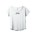 thumbnail image 1 of Joy Women's Fashion Slouchy Dolman T-Shirt Tee Heather White 2X-Large, 1 of 3