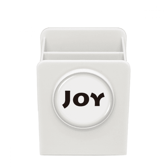 Joy Word Inspirational Quote Sayings Desk Pencil Holder Cup Pen Organizer
