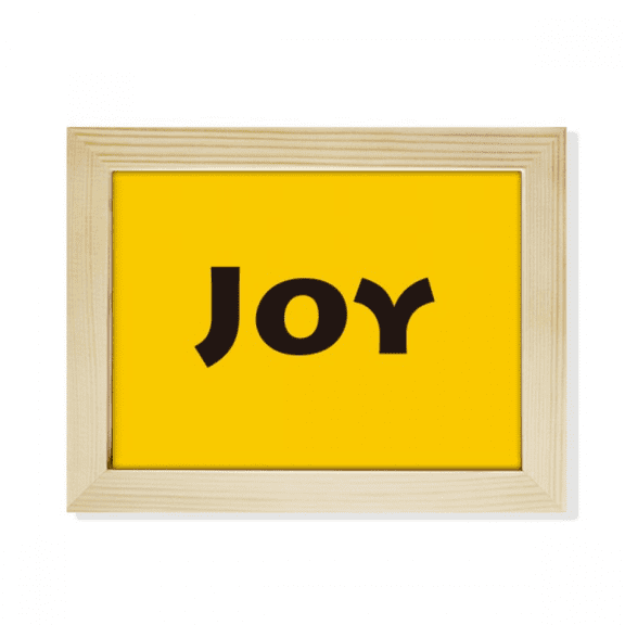 Joy Word Inspirational Quote Sayings Desktop Photo Frame Picture Art Decoration Painting 6x8 inch