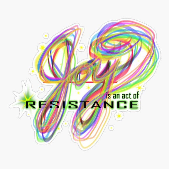 Joy is powerful warfare Sticker