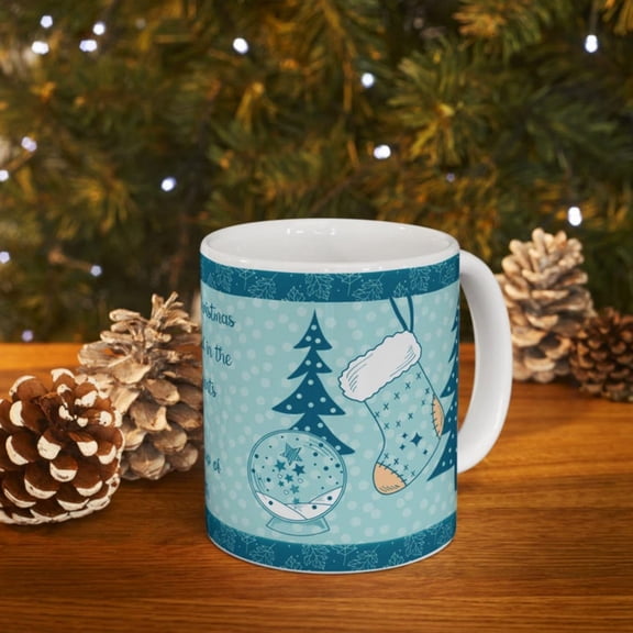 Joy of Cistmas Ceramic Mug Cistmas Cozy Mo, Winter Coffee Cup.