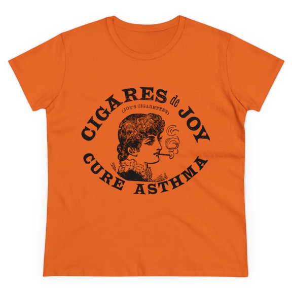 Joy's Cigarettes Cigares Cure Asthma Quack Medicine Victorian Woman's Shirt