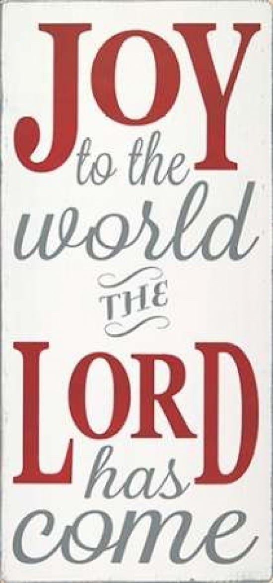 Joy the the World The Lord Canvas Art - Erin Deranja (24 x 48)