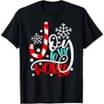 thumbnail image 1 of Joy to the World Candy Cane Christmas T-Shirt, 1 of 4