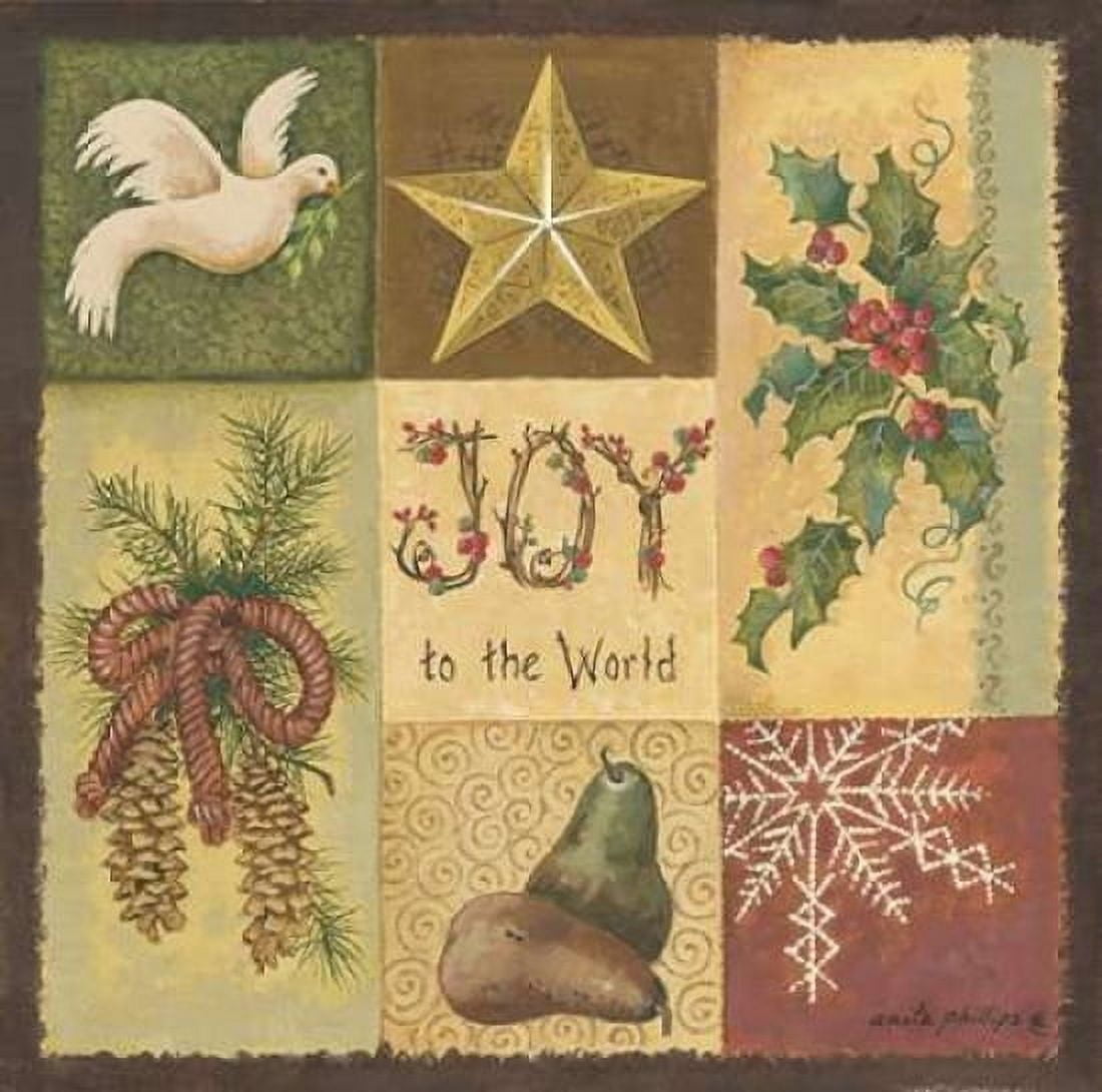 Joy to the World Canvas Art - Anita Phillips (24 x 24)