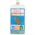 thumbnail image 1 of Joy to the World Charleston, South Carolina Luggage Tag Polish Glass Ornament, 1 of 5