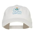 thumbnail image 1 of Joy to the World Embroidered Washed Cap - White OSFM, 1 of 5