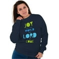 thumbnail image 1 of Joy to the World Lord Has Come Women Crewneck Sweatshirt Brisco Brands S, 1 of 6