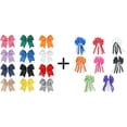 thumbnail image 1 of JoyBowie 8 Pcs 5.3 Inch Tassel Grosgrain Hair Bows, Alligator Clips for Girls, 1 of 9