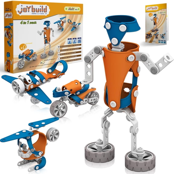 joybuild STEM Building Toys, 102-Piece 4 in 1 Toys , Multi Theme