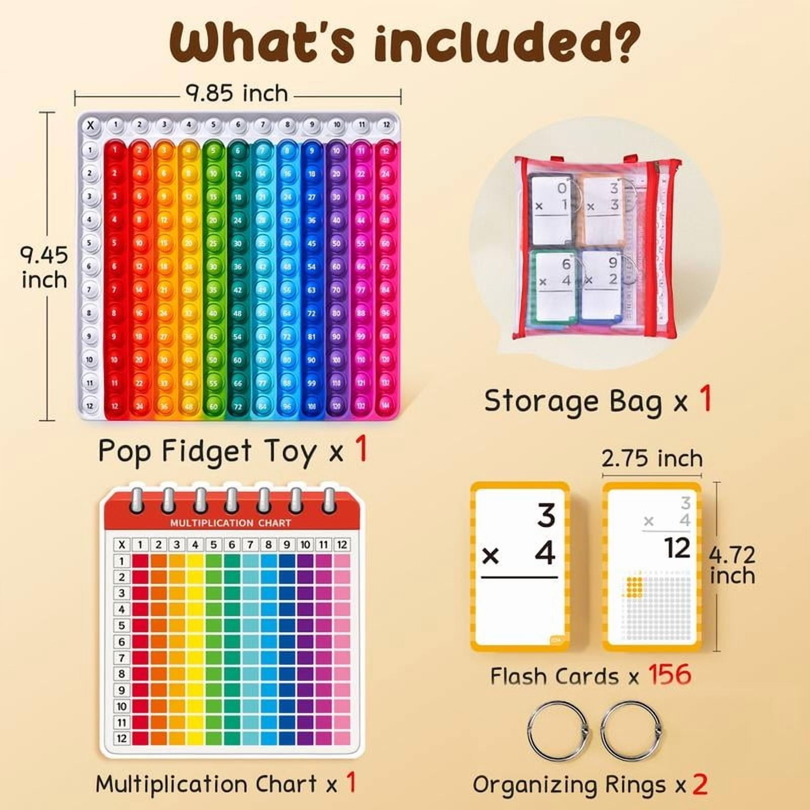 Math Fidget Toys, Math Game with Addition, Subtraction, Multiplication ...