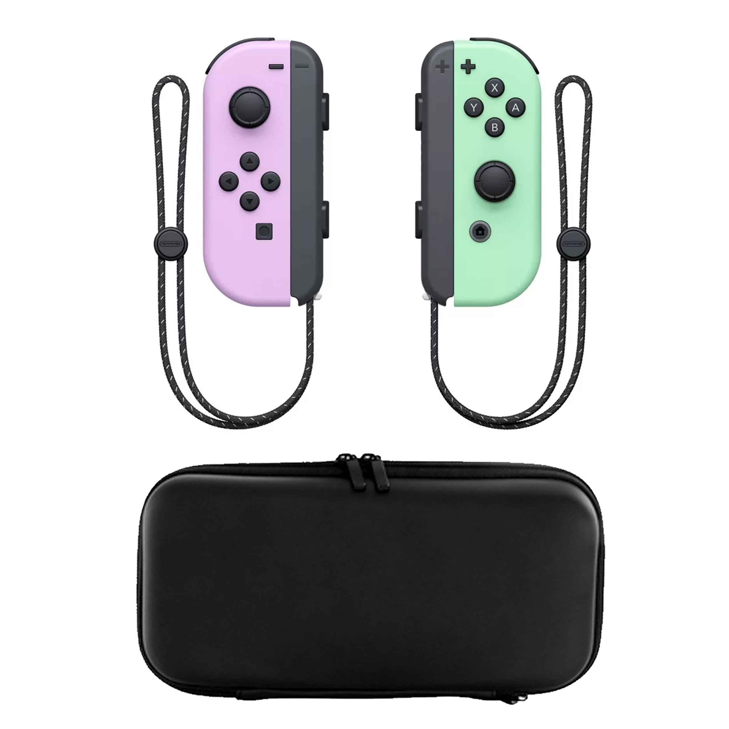 JoyCon in Pastel Purple & Green with Carry Case - Walmart.com