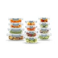 thumbnail image 1 of JoyFul 12 Glass Storage Containers with Leakproof Lids Set – Powder Blue, 1 of 1