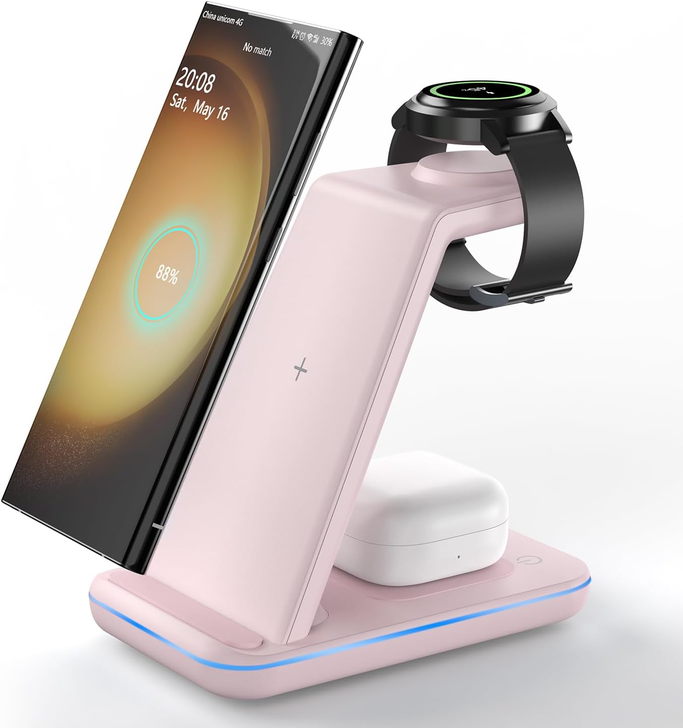 JoyGeek Wireless Charging Station for Samsung,Android Charging Dock