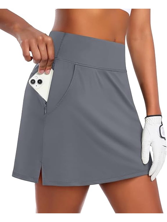 Womens Golf Skorts Skirts with Shorts High Waist Tennis Skirt Hiking Skirts Athletic Skorts with 7 Pockets