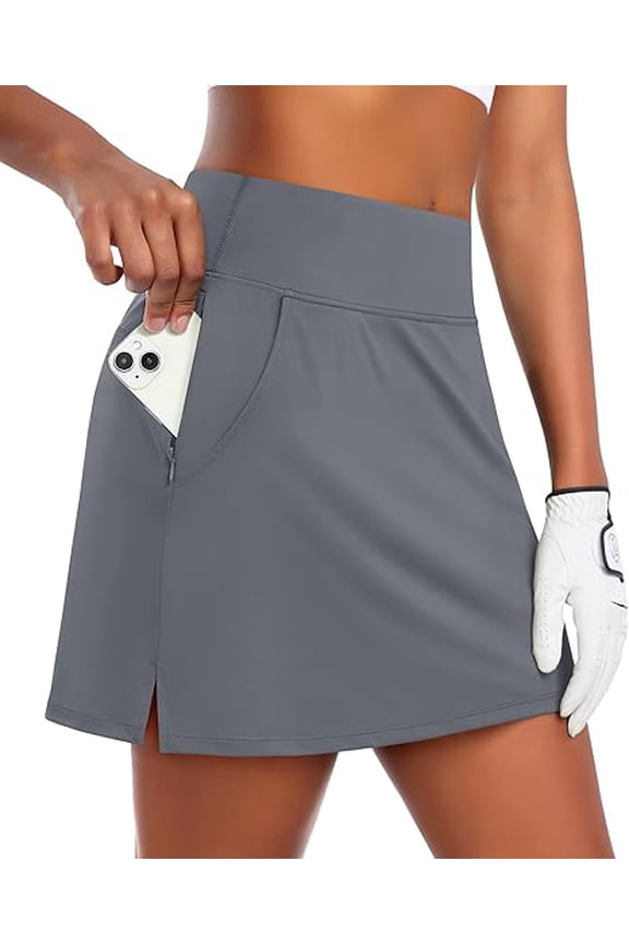Womens Golf Skorts Skirts with Shorts High Waist Tennis Skirt Hiking Skirts Athletic Skorts with 7 Pockets