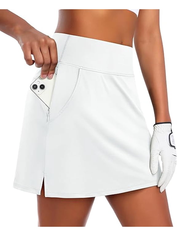 Womens Golf Skorts Skirts with Shorts High Waist Tennis Skirt Hiking Skirts Athletic Skorts with 7 Pockets