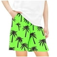 thumbnail image 1 of JoyHoop 2025 Girls Summer New Beach Shorts for Boys Coconut Tree Print Short Pants Children's Clothing Leaf Pattern Elastic Waist Kids Outfit, 1 of 4