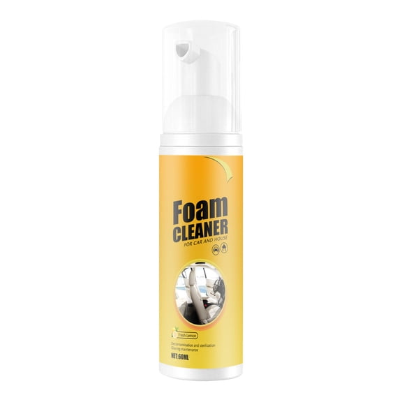 JoyHoop All-Purpose Foam Cleaner Spray for Car Interior, 60ML Water-Based Cleaner for Leather, Plastic, and Glass, No Rinse Required