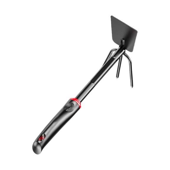 JoyHoop Durable Hand Rake with Quenched Steel Head, Fiber Reinforced Handle for Gardening and Planting, Black, 11.42 x 7.48 x 2.56 Inches