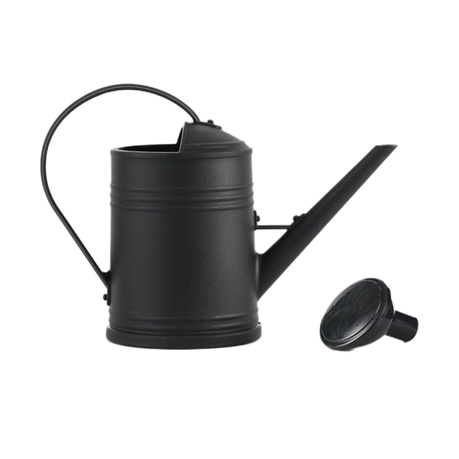 JoyHoop Durable Long Spout Watering Can with 2L Capacity, Lightweight Plastic for Indoor Plants and Flowers, Black