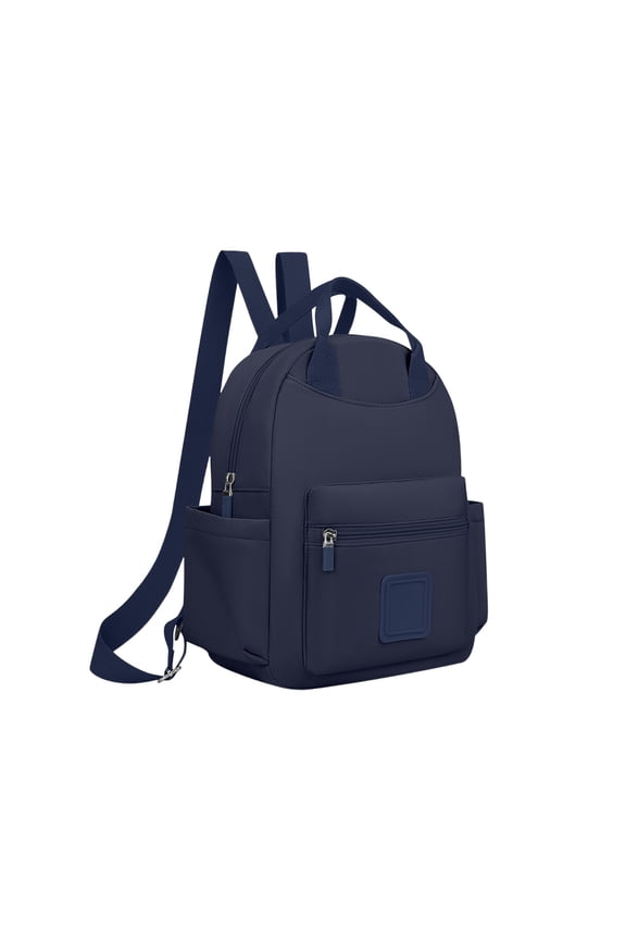 Durable Nylon Backpack with Multiple Pockets, Dark Blue Large Capacity Commuter and Travel Bag, 1 Count