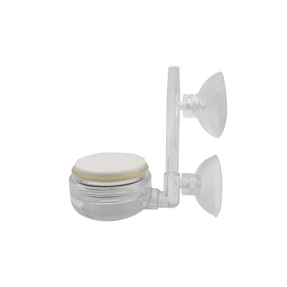 JoyHoop Durable Round Aquarium Bubbler with Gas Stone Diffuser, for Fish Tank and Hydroponics Pump, White, 2.7 x 2.7 x 1.5 Inches