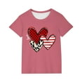 thumbnail image 1 of JoyHoop Girls Tops Summer Short Sleeve Round Neck T Shirts Basic Tee for Kids, 1 of 4