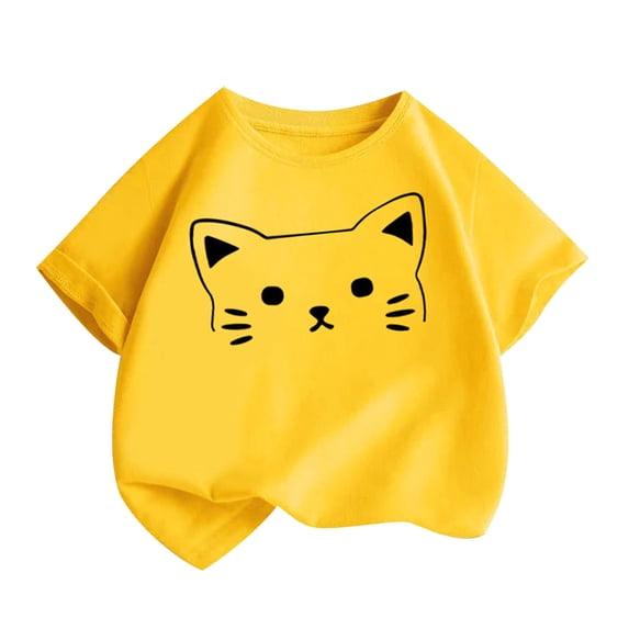 JoyHoop Girls' and Toddler Graphic Short Sleeve T-Shirts