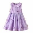 thumbnail image 1 of JoyHoop Little Girls Peter Pan Collar Dress Easter Spring Summer Cotton Sleeveless Sundress, 1 of 3