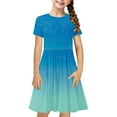 thumbnail image 1 of JoyHoop Little Girls Twirly Skater Dress for School Party Summer A-Line, 1 of 7