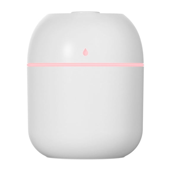 JoyHoop Portable USB Humidifier with Colorful Lights, Quiet Cool Mist for Bedroom & Office, 220ML Water Tank, White