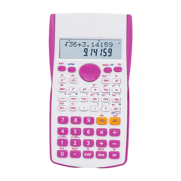 JoyHoop Scientific Calculator with LCD Display, Battery Powered for Math Algebra Geometry Trigonometry, Red