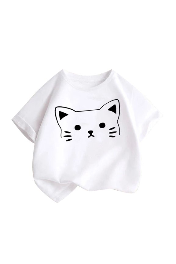 Summer Kids Cartoon Spring T-Shirt 2025 Boy Girl Baby Print Cute Clothes T-Shirt