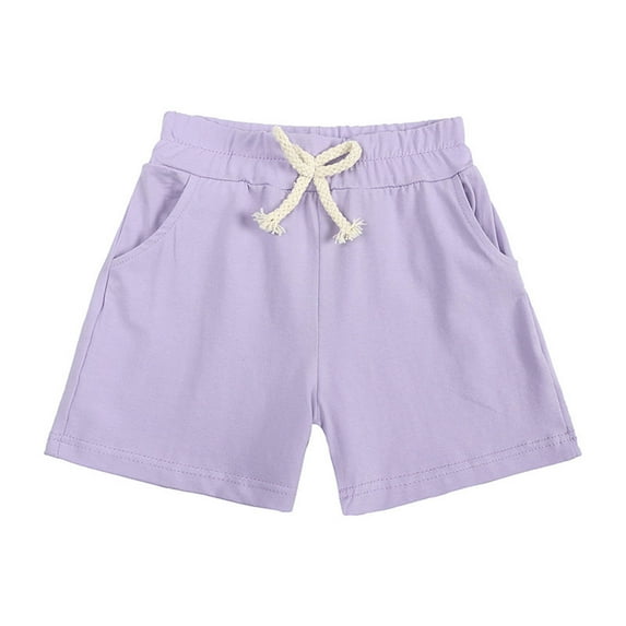JoyHoop Toddler Boys Girls Cotton Jogger Shorts,Little Kids Active Sport Shorts with Drawstring