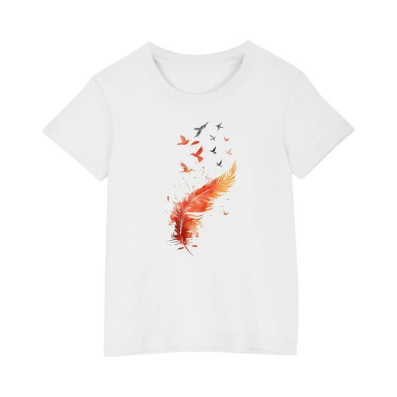 JoyHoop Toddler Girl Clothes Graphic Print Short Sleeve - Toddler Summer T Shirt for Girls