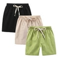 thumbnail image 1 of JoyHoop Toddler Girls 3 Pack Cotton Sport Jogger Shorts,Kids Summer Solid Active Short Pants, 1 of 9