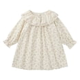 thumbnail image 1 of JoyHoop Toddler Girls Cotton Dress Floral Dress for Little Girls midi Dress 2-10Years Fall Winter Dress, 1 of 9