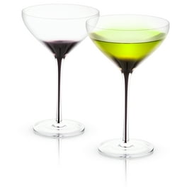 Artland 7 oz Midnight Black Martini Glasses, Set of 4: Martini  Glasses: Wine Glasses