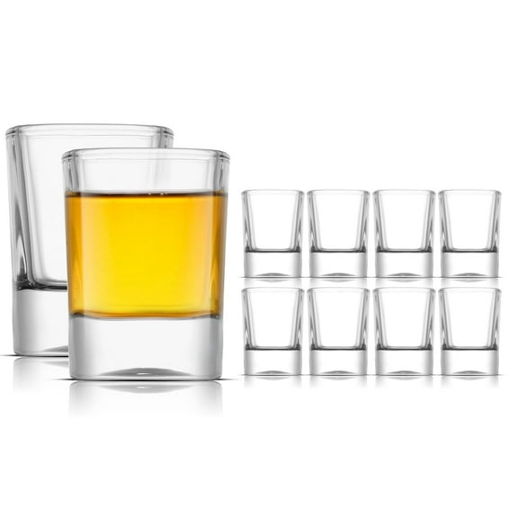JoyJolt City Shot Glasses 2oz, set of 10