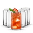 thumbnail image 1 of JoyJolt Classic Can Shape Tumbler Drinking Glass - Set of 6, New in Box, 1 of 21