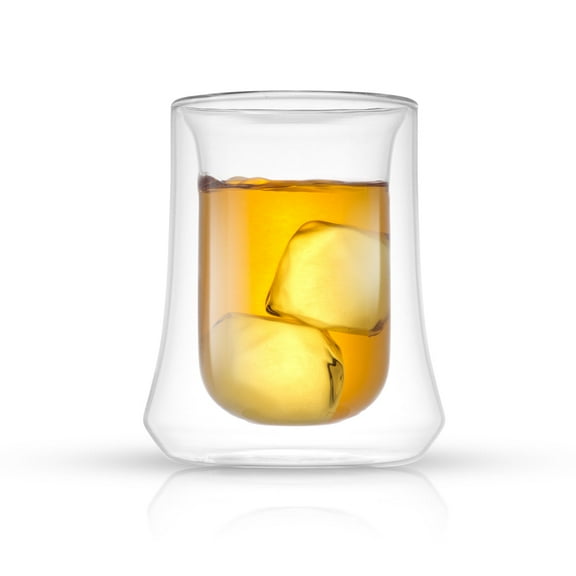 JoyJolt Cosmo Double Wall DOF Whiskey Glasses - 8 oz - Set of 2 - 8 oz
