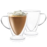 Declan Irish Double Wall Coffee Glasses - 15 oz - Set of 2