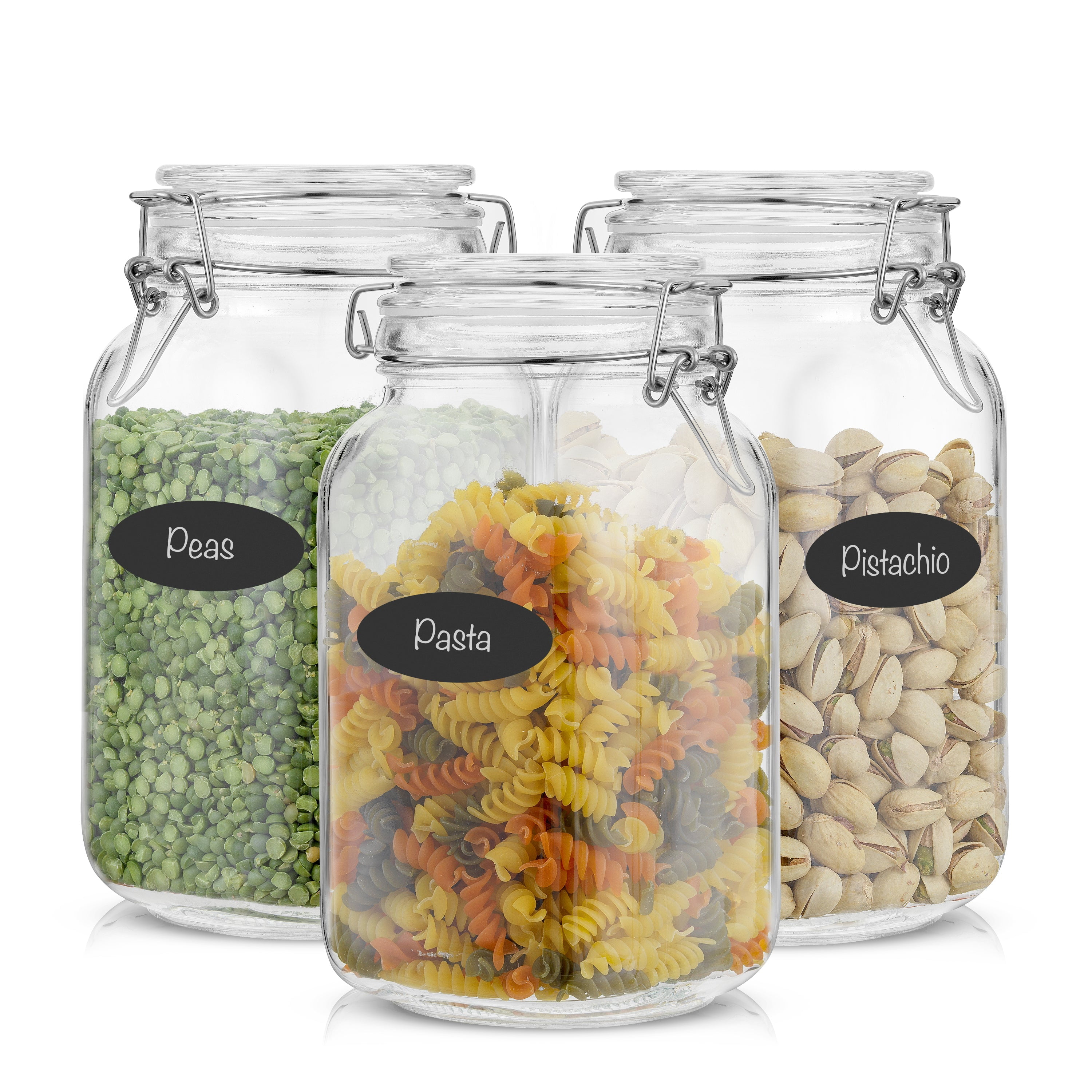 JoyJolt Leakproof and Airtight Large Clasp Sealed Glass Food Storage