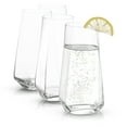 thumbnail image 1 of JoyJolt Infiniti Highball Water or Juice Drinking Glasses, Unique Shaped Glasses [Set of 4], 1 of 6