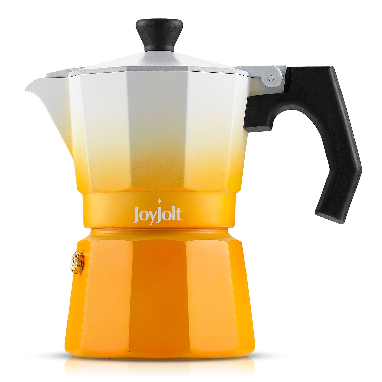 JoyJolt Italian Moka Pot Stovetop Aluminum Espresso Maker [3 Cup