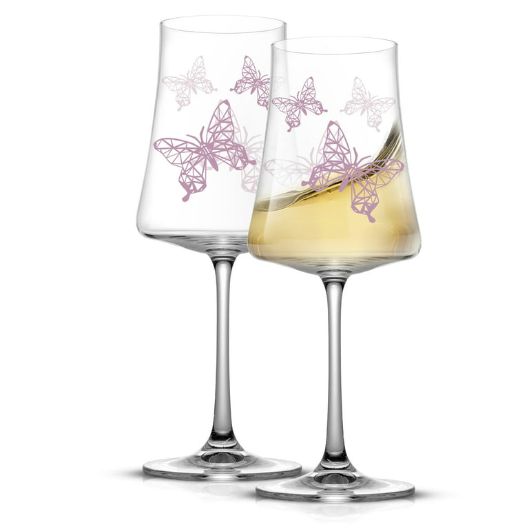 Set of Two: Touchstone Wine Glasses – Forest, Moon & Spoon